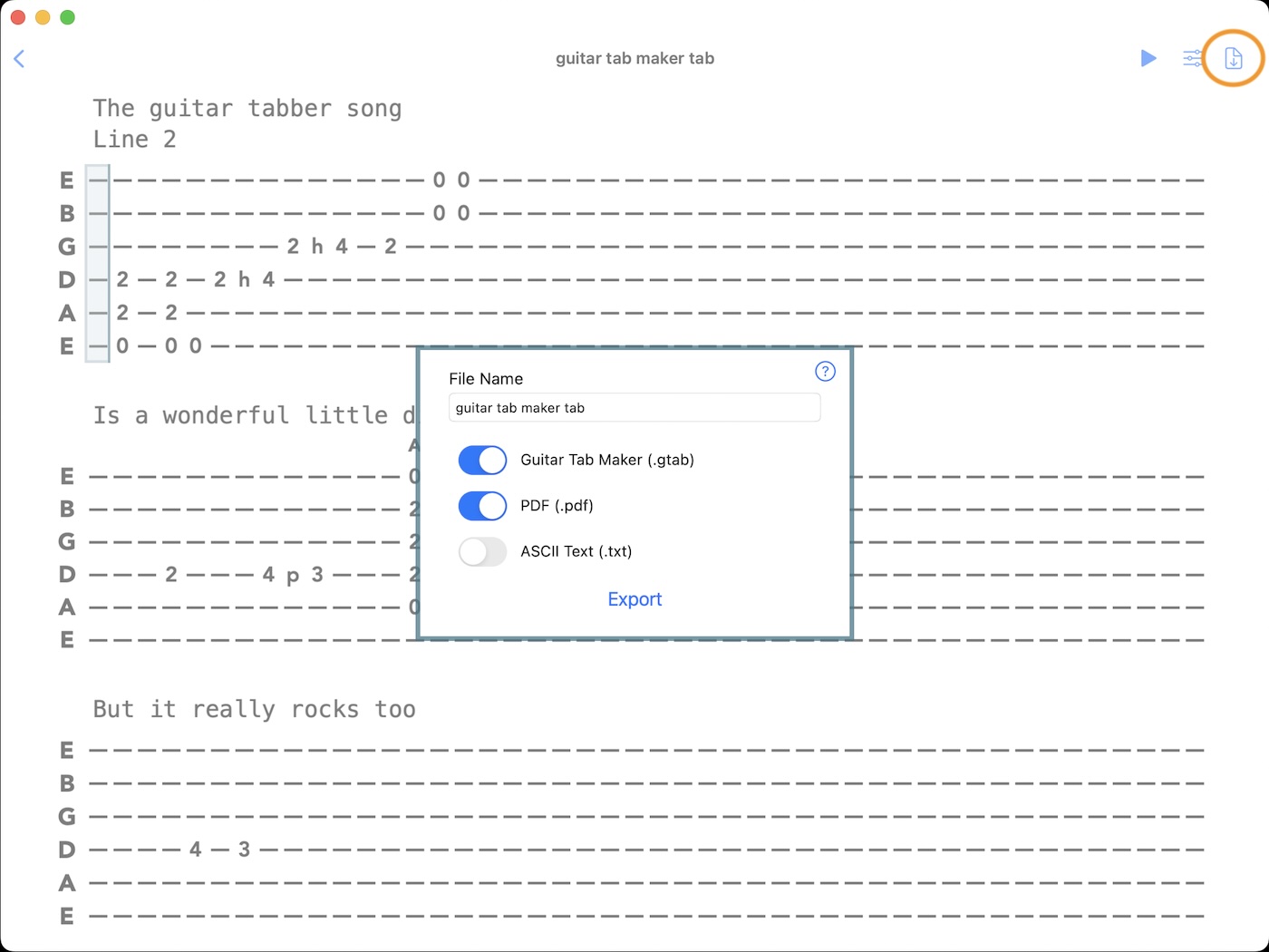 Export Example