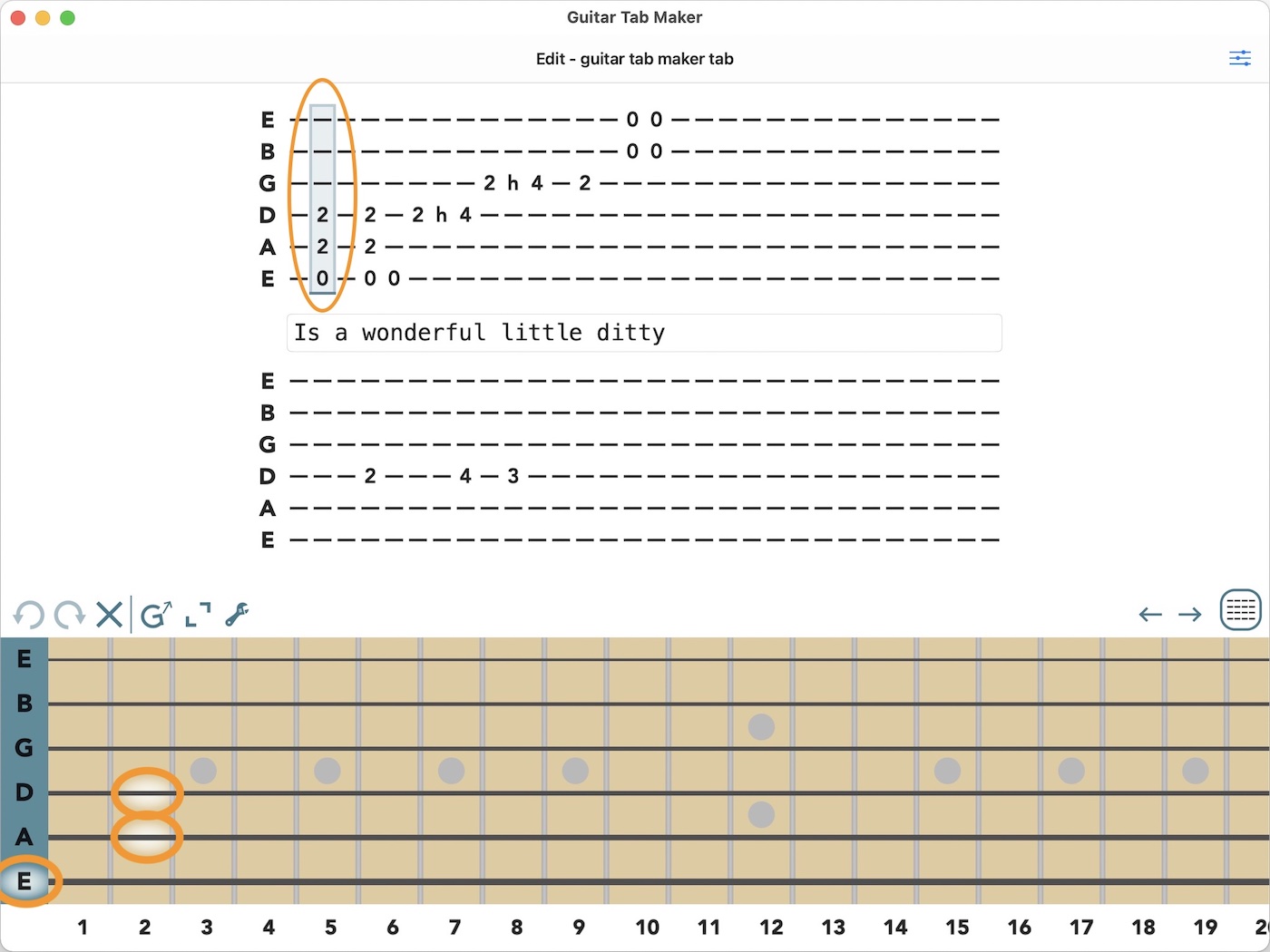 Tab Input Example